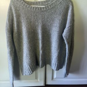 American eagle gray/silver sweater